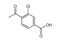 4-acetyl-3-chlorobenzoic acid结构式