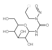 Urea,N-(2-chloroethyl)-N'-b-D-glucopyranosyl-N-nitroso- Structure