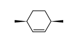 cis-3,6-dimethylcyclohexene Structure