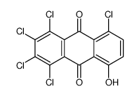 1,2,3,4,5-pentachloro-8-hydroxyanthracene-9,10-dione结构式