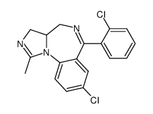 8-chloro-6-(2-chlorophenyl)-3a,4-dihydro-1-methyl-4H-imidazo[1,5-a][1,4]benzodiazepine结构式