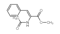 (Z)-2-乙酰氨基-3-苯基丙烯酸甲酯结构式