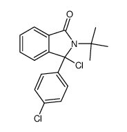 2-tert-butyl-3-chloro-3-(4-chloro-phenyl)-2,3-dihydro-isoindol-1-one结构式