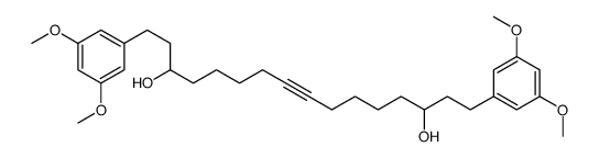 1,16-bis(3,5-dimethoxyphenyl)hexadec-8-yne-3,14-diol Structure