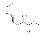 methyl 4-ethoxyimino-2-hydroxy-3-methylbutanoate结构式