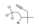 4-bromo-6,6,6-trichloro-3,3-dimethylhexanenitrile结构式