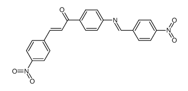 4-nitro-4'-(4-nitro-benzylidenamino)-chalcone Structure