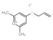 2,6-dimethyl-4-prop-2-enylsulfanyl-pyran iodide结构式
