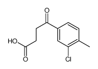 3-(3-氯-4-甲基苯甲酰基)丙酸结构式