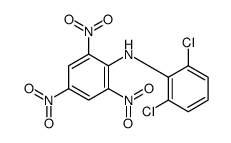 N-(2,6-dichlorophenyl)-2,4,6-trinitroaniline Structure