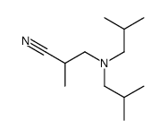 3-[bis(2-methylpropyl)amino]-2-methylpropanenitrile Structure
