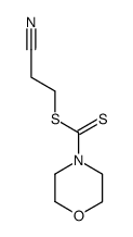 morpholine-4-carbodithioic acid 2-cyano-ethyl ester Structure