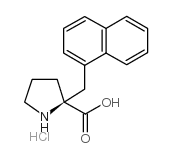 (S)-alpha-(1-萘甲基)-脯氨酸盐酸盐结构式