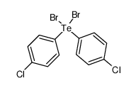 dibromo-bis-(4-chloro-phenyl)-λ4-tellane结构式