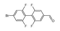 4'-bromo-2,2',6,6'-tetrafluoro-[1,1'-biphenyl]-4-carbaldehyde结构式