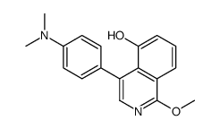 4-[4-(dimethylamino)phenyl]-1-methoxyisoquinolin-5-ol结构式