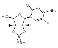 5'-脱氧-5-氟-2',3'-O-异亚丙基胞苷结构式