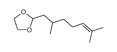 2-(2,6-dimethylhept-5-enyl)-1,3-dioxolane结构式