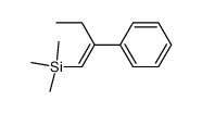 (E)-2-phenyl-1-(trimethylsilyl)-1-butene Structure