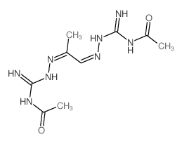 (NZ)-N-[[2-[(1E)-1-[(N-acetylcarbamimidoyl)hydrazinylidene]propan-2-ylidene]hydrazinyl]-amino-methylidene]acetamide Structure