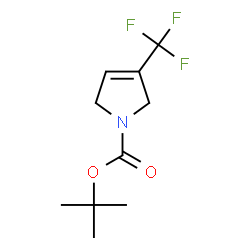 3-(三氟甲基)-2,5-二氢-1H-吡咯-1-羧酸叔丁酯结构式