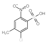 Benzenesulfonic acid,5-chloro-4-methyl-2-nitro- Structure
