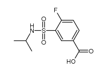 4-fluoro-3-[(isopropylamino)sulfonyl]benzoic acid Structure