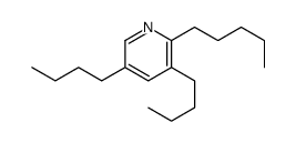 3,5-dibutyl-2-pentylpyridine Structure