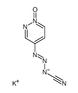 4-(3-cyano-1-triazeno)pyridazine 1-oxide potassium salt Structure