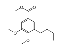 methyl 3-butyl-4,5-dimethoxybenzoate结构式