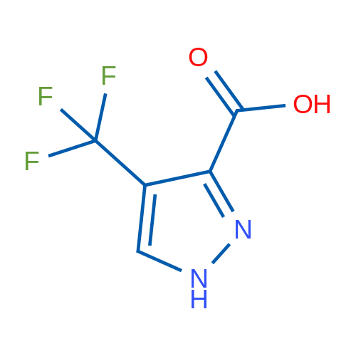 4-(三氟甲基)-1H-吡唑-3-羧酸结构式