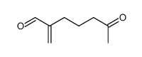 Heptanal, 2-methylene-6-oxo- (9CI) structure