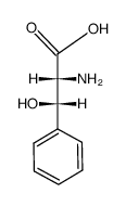 2-amino-3-hydroxy-3-phenyl-propanoic acid结构式