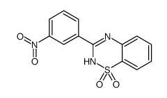 3-(3-nitrophenyl)-4H-1λ6,2,4-benzothiadiazine 1,1-dioxide结构式