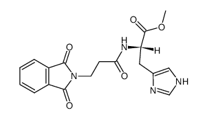 Nα-(N,N-phthaloyl-β-alanyl)-histidine methyl ester Structure