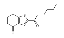 2-hexanoyl-6,7-dihydrobenzo[b]thiophen-4(5H)one结构式