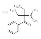 2-dimethylamino-2-ethyl-1-phenyl-butan-1-one结构式