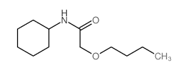 Acetamide, 2-butoxy-N-cyclohexyl- structure