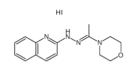 4-(1-(2-(quinolin-2-yl)hydrazono)ethyl)morpholine hydroiodide结构式