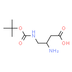 Butanoic acid, 3-amino-4-[[(1,1-dimethylethoxy)carbonyl]amino]- (9CI) structure