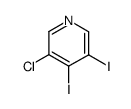 3-chloro-4,5-diiodopyridine Structure