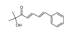 (4E,6E)-2-hydroxy-2-methyl-7-phenylhepta-4,6-dien-3-one结构式