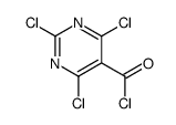 2,4,6-三氯嘧啶-5-羰酰氯结构式
