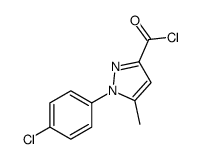 1-(4-chlorophenyl)-5-methylpyrazole-3-carbonyl chloride Structure