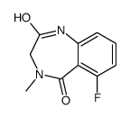 6-fluoro-4-methyl-1,3-dihydro-1,4-benzodiazepine-2,5-dione结构式