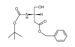 Butanoic acid, 3-[[(1,1-dimethylethoxy)carbonyl]amino]-4-hydroxy-,phenylmethyl ester, (3S)- picture