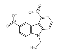 9H-Carbazole,9-ethyl-3,5-dinitro-结构式