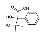 2-phenyl-2,3-dihydroxy-3-methylbutanoic acid结构式