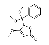 methyl 5-(1',1'-dimethoxybenzyl)tetronate结构式