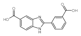 2-(3-Carboxyphenyl)-1H-benzimidazole-5-carboxylic acid structure
